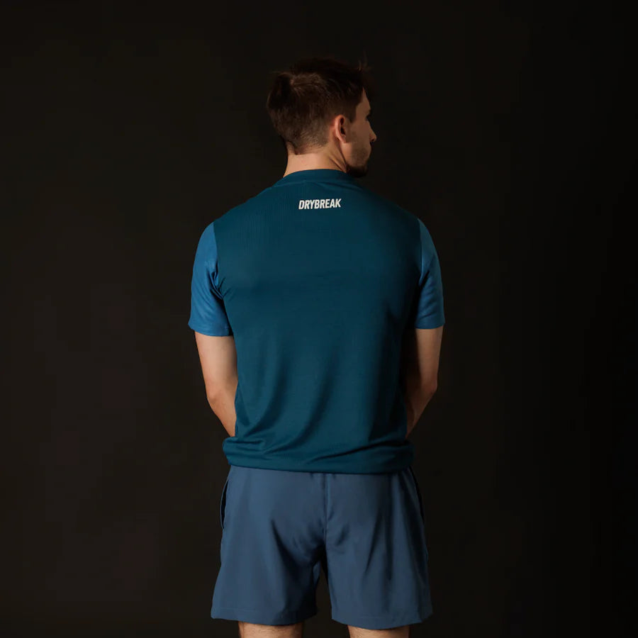 Men's Classic T-Shirt Drybreak Blue 'DryPlay'