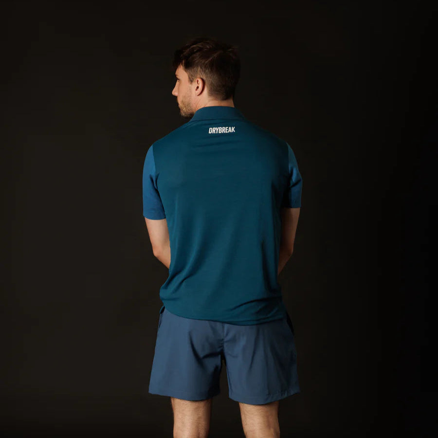 Men's Polo Shirt Drybreak Blue 'DryGame'