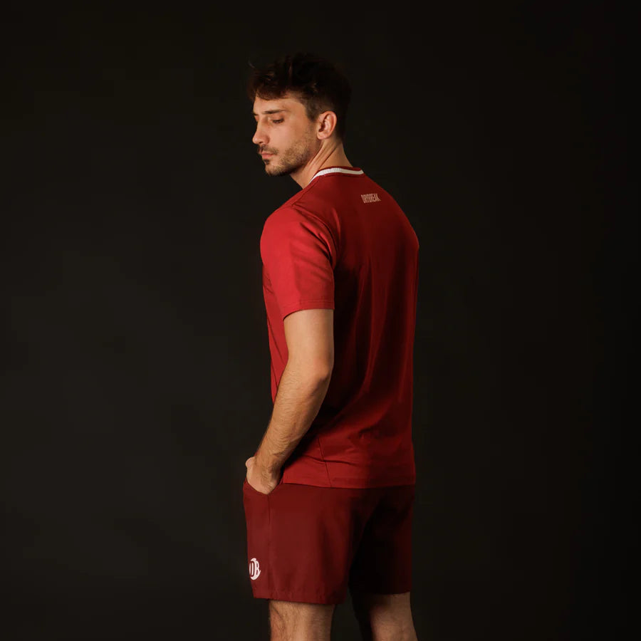 Men's Advanced T-Shirt Drybreak Wine 'DryPlay'