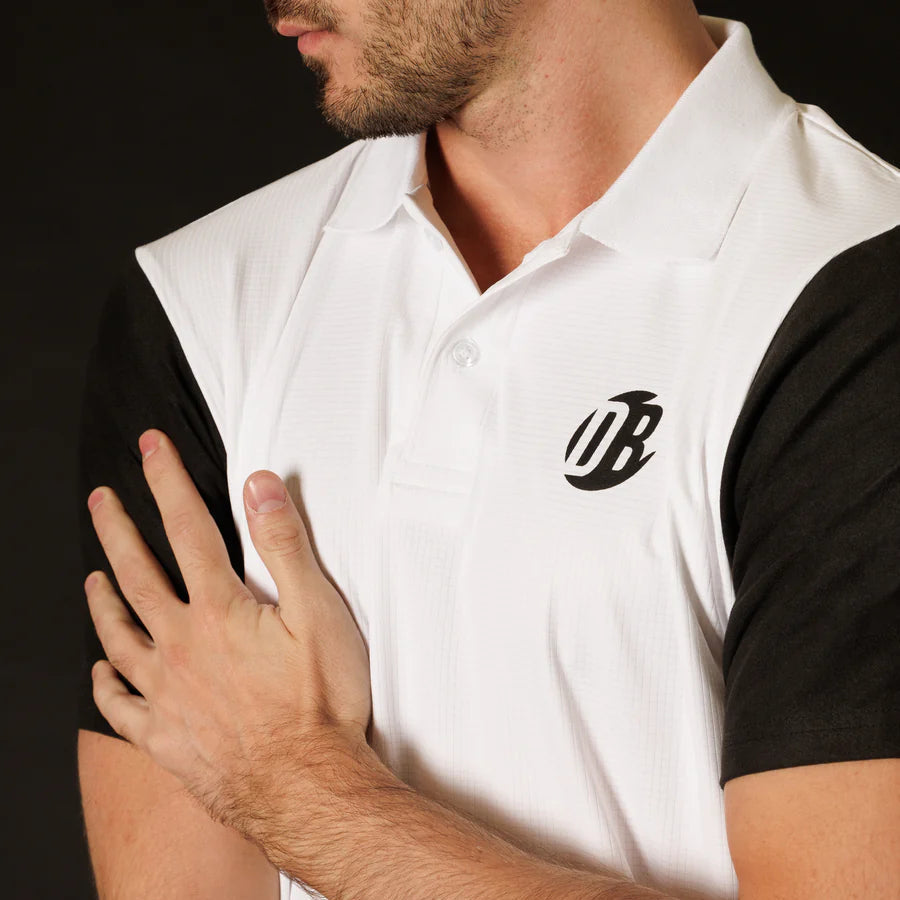 Men's Polo Shirt Drybreak White 'DryGame'